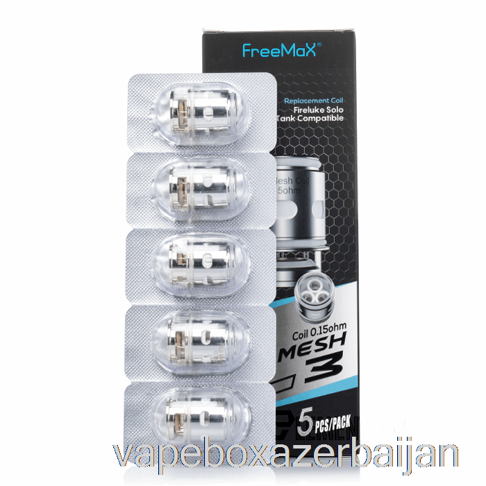 Vape Azerbaijan Freemax Fireluke Solo FL Mesh Replacement Coils 0.15ohm FL3 Mesh Coils